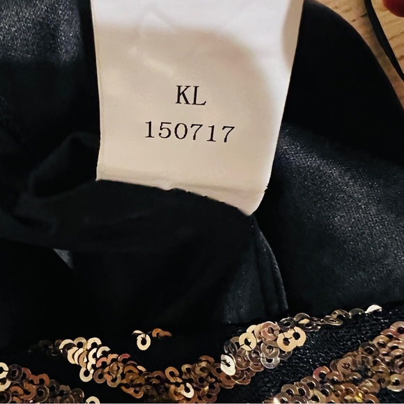 Forever 21 Gold sequins sexy skinny leggings pants size small party cocktails - Picture 8 of 12